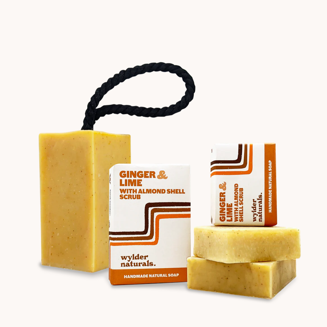 Wylder Naturals Ginger & Lime with Almond Shell Soap