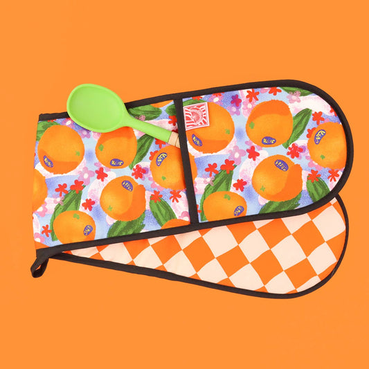 Double Oven Glove - Oranges