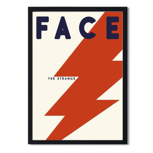Fan Club Face the Strange Bowie Inspired Retro Giclée Art Print