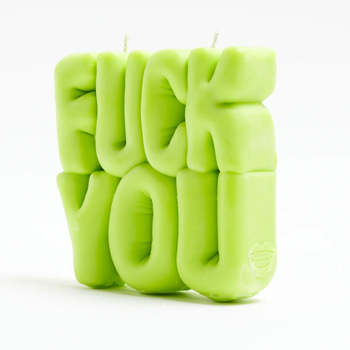 Wavey Casa "FUCK YOU" Puffer Candle - Green - Coconut & Lime Scented