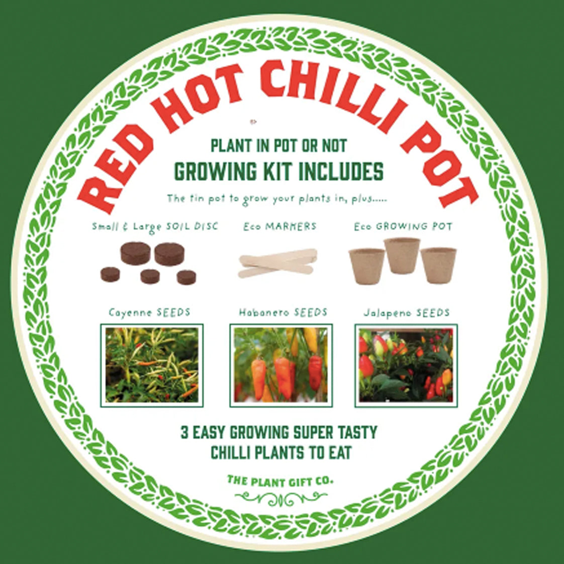 The Plant Gift Co. Red Hot Chilli - Grow Your Own Plant Kit