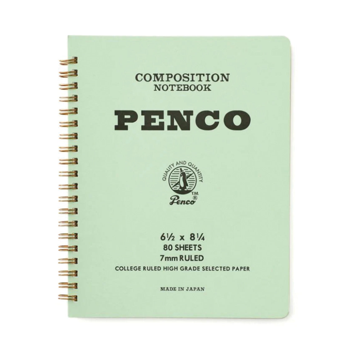 Penco Coil Notepad - Large - Mint