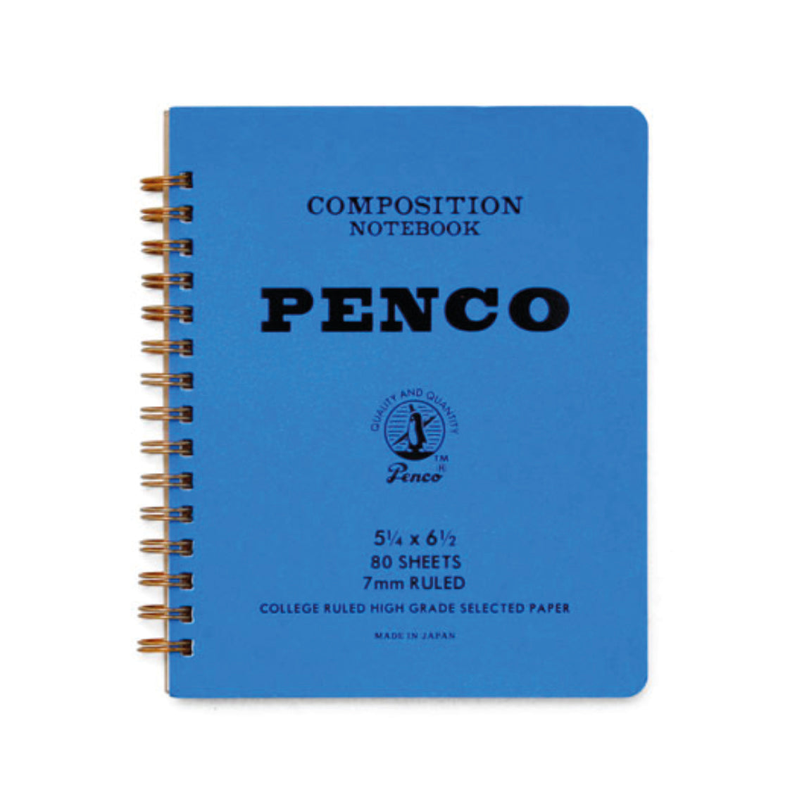Penco Coil Notepad - Medium - Blue