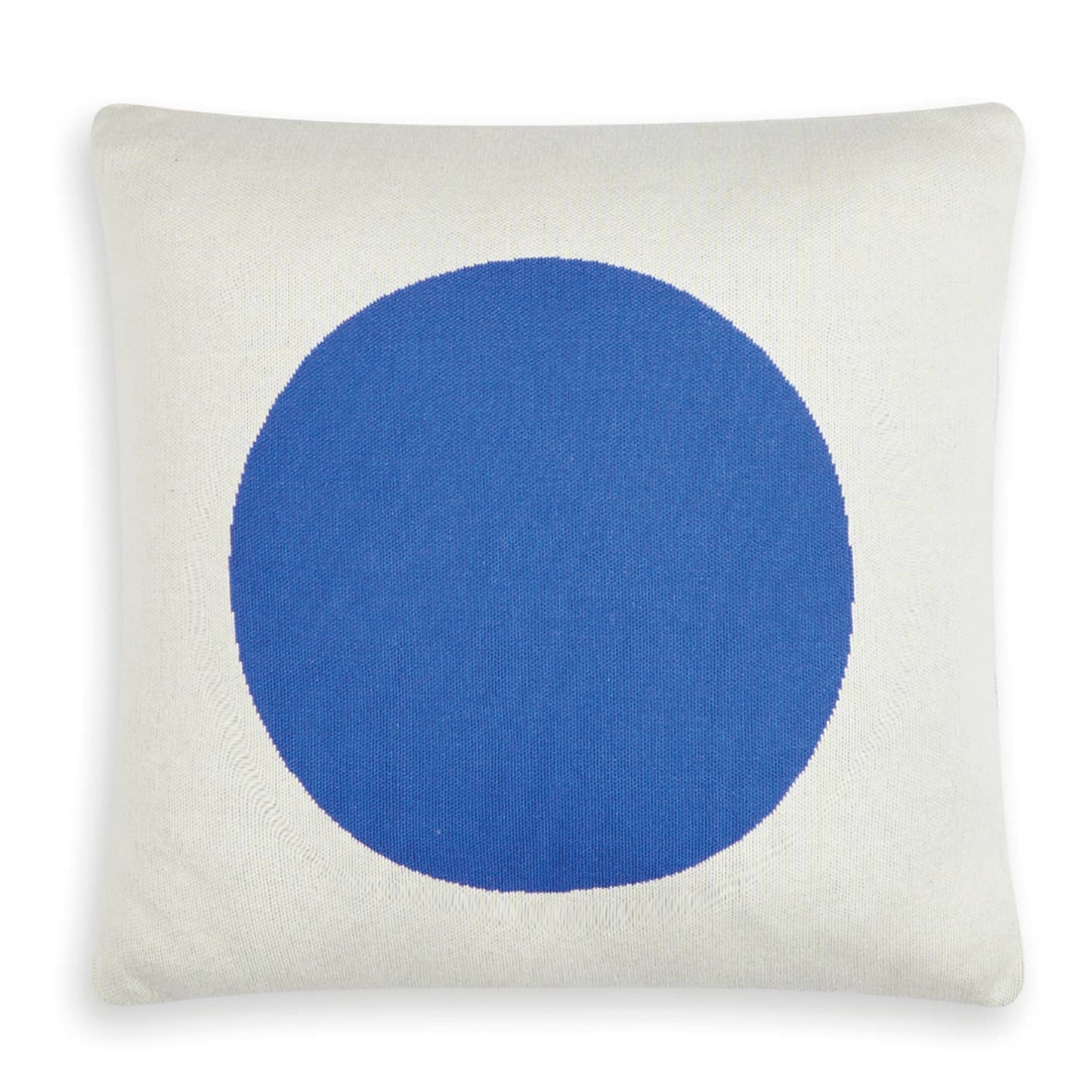Sophie Home Cotton Knit Throw Pillow/Cushion Cover - Runda Cobalt